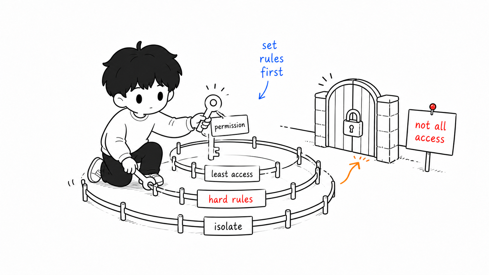 Permission guardrails